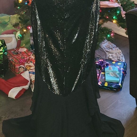 AMANDA WAKELY Black Long Evening Gown - Picture 11 of 11